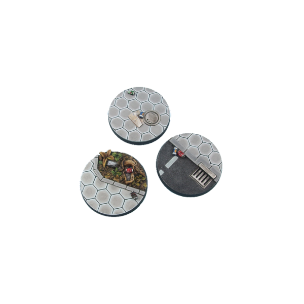 Urban Fight Bases: Round 50mm (x2)