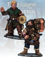 Frostgrave: Barbarian Bard and Pack Mule