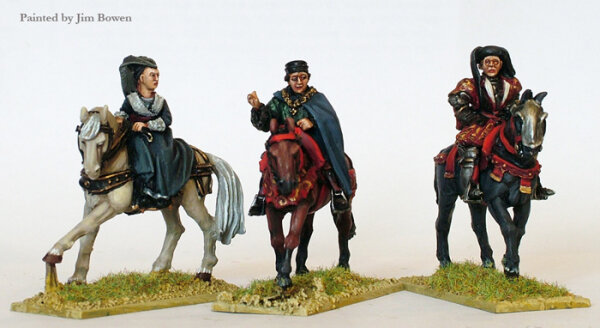 Lancastrian Mounted High Command ( Henry VI, Margret of Anjou, Duke of Buckingham)