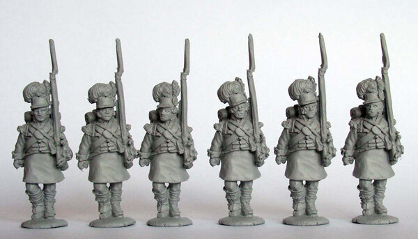 Highland Infantry - Flank Companies Advancing, Shouldered arms