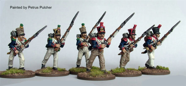Line Voltigeurs/Grenadiers Advancing high porte