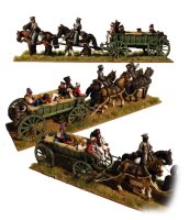 Four Horse Baggage Wagon with Casualties