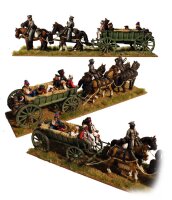 Four Horse Baggage Wagon with Casualties