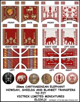 Carthaginian War Elephant Shield, Howdah and Blanket...