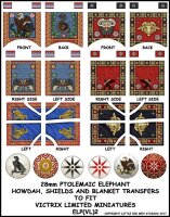 Carthaginian War Elephant Ptolomeic Shield, Howdah and...
