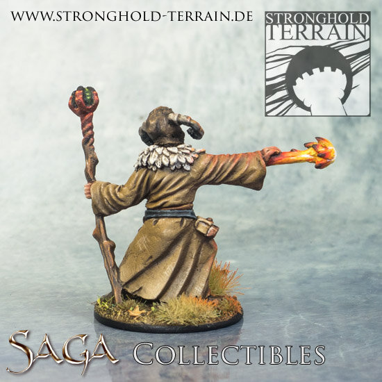 Saga Collectibles: Zauberer Mit 3 Kopfvarianten