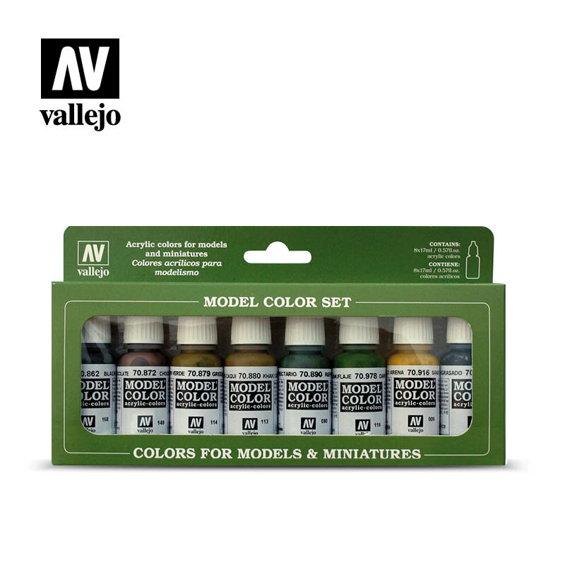 Vallejo Model Colour Set 8 Panzer Colours, 19,80