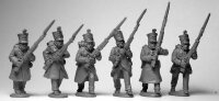 Line Fusiliers Advancing - Highporte in Greatcoats