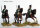 Chasseurs a Cheval Galloping - Swords Drawn - Cylindrical Shako