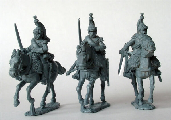 11th Cuirassiers Galloping - Swords Drawn - no Cuirass