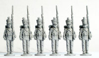 Line Fusiliers Standing at Attention