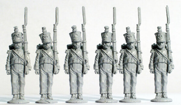 Line Flank Companies Standing at Attention