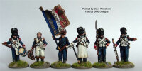 Chasseurs a Pied of the Imperial Guard Command Standing...