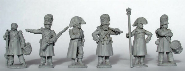Chasseurs a Pied of the Imperial Guard Command in Greatcoats - Standing Casually