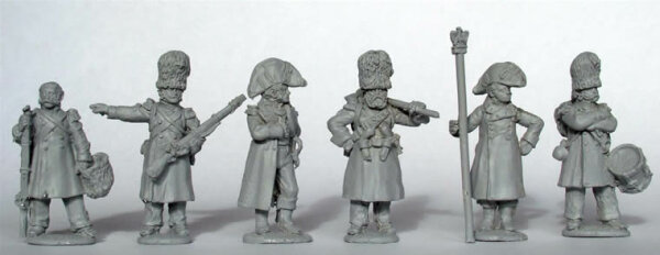 Chasseurs a Pied of the Imperial Guard Command in Greatcoats - Standing Casually
