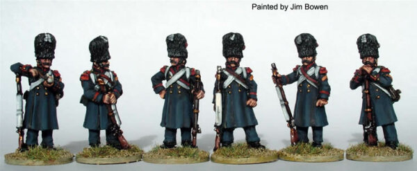 Chasseurs a Pied of the Imperial Guard in Greatcoats - Standing Casually