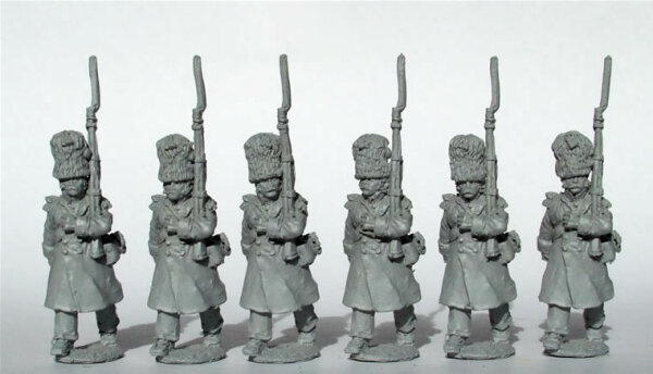 Chasseurs a Pied of the Imperial Guard in Greatcoats - March Attack