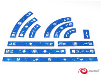 Blue Rulers Set S-W-X
