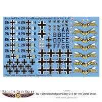 ZG 1 Schnellkampfgeschwader 210 (Bf 110) Decal Sheet