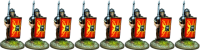 Legionaries: Segmented Armour, Advancing with Pilum