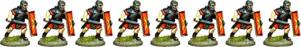Legionaries – Segmented Armour, Advancing with Gladius