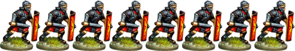 Legionaries – Segmented Armour, Armoured Forearm, Advancing with Gladius