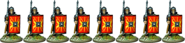 Legionaries – Segmented Armour, Armoured Forearm, Advancing with Pilum