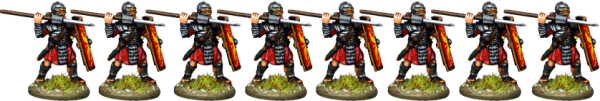 Legionaries – Segmented Armour, Armoured Forearm, Ready with Pilum