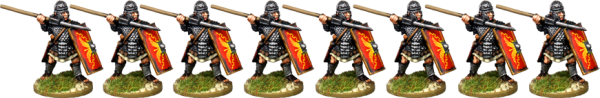 Legionaries: Scale Armour, Armoured Forearm, Ready with Pilum