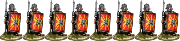 Legionaries – Scale Armour, Armoured Forearm, Standing with Pilum