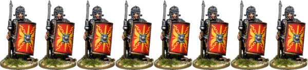 Legionaries: Scale Armour, Armoured Forearm, Standing with Pilum
