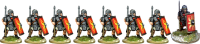 Legionaries: Mail Armour, Standing Side On, Pilum Upright