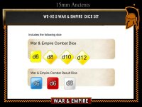 War &amp; Empire: Game Dice Set