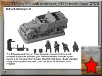 T48/SU-57 Tank Destroyer on M3 Half-Track Chassis (x3)