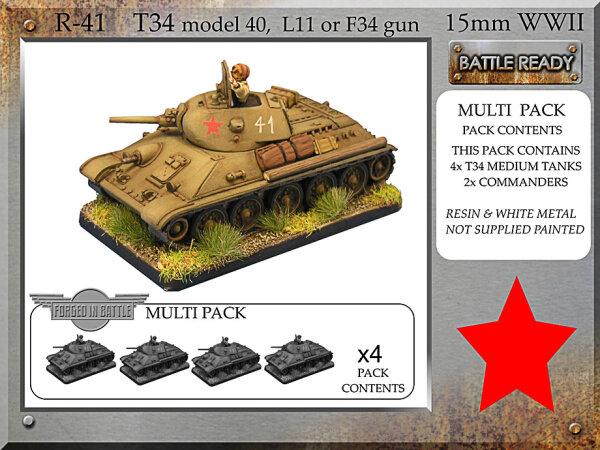 T-34 m40 L11 or F34 (x4)