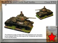 T-34 m43 Twin Fuel Tanks (x4)