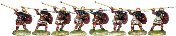 Armoured Spartan Hoplites Attacking