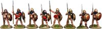 Naked Spartan Hoplites at the Ready
