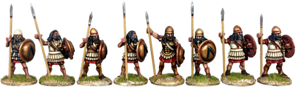 Armoured Spartan Hoplites at the Ready