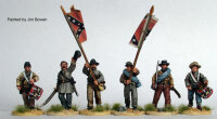 Confederate Infantry Command Advancing in Shell Jackets,...