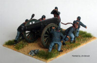 Union Artillery firing 24 pdr Smoothbore on Field Carriage