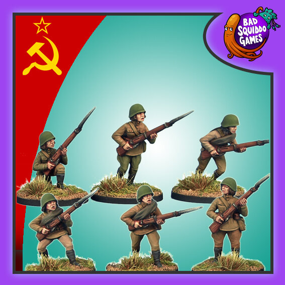 Female Soviet Infantry with Rifles (6)