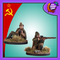 Female Soviet Sniper Team - Kneeling (x2)