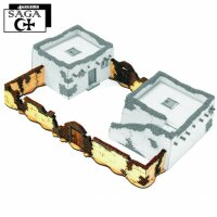 28mm Saga: Arabic Tall Walls with Two Gates