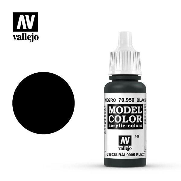 Vallejo: Model Colour - 169 Signalschwarz (70.950) Black