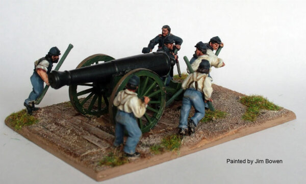 Union Artillery running up 24 pdr Smoothbore on Field Carriage