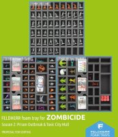 Schaumstoff-Set für Zombicide Staffel 2 Prison Outbreak