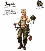 Jane the US Paratrooper (54 mm)