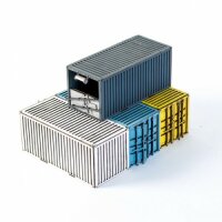 4 x Damaged Stacked Containers B (Option 3)