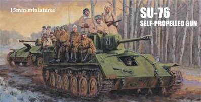 15mm Russian SU-76 Self-Propelled Gun (x1)